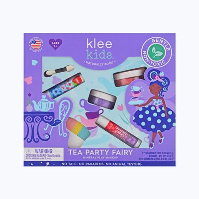 Luna Star Klee Kids Play Makeup Kit. Gentle and Non-Toxic. Kid-Friendly. Made in USA. (Tea Party Fairy)