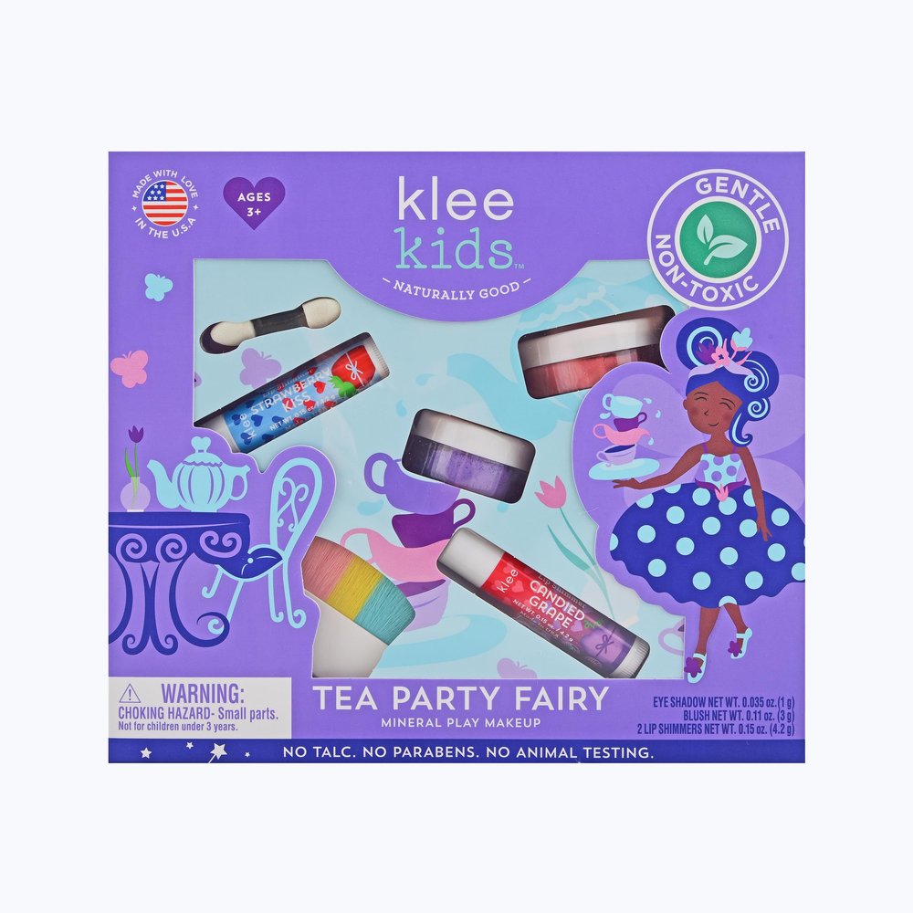 Luna Star Klee Kids Play Makeup Kit. Gentle and Non-Toxic. Kid-Friendly. Made in USA. (Tea Party Fairy)