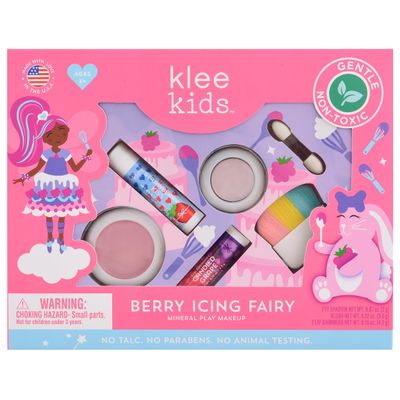 Luna Star Klee Kids Play Makeup Kit. Gentle and Non-Toxic. Kid-Friendly. Made in USA. (Berry Icing Fairy)