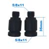 2pcs Prism Adapter - 5/8 x 11 thread both ends (male and female) LENGTH: 35mm for GPS. view 2