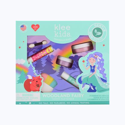 Luna Star Klee Kids Play Makeup Kit. Gentle and Non-Toxic. Kid-Friendly. Made in USA. (Woodland Fairy)