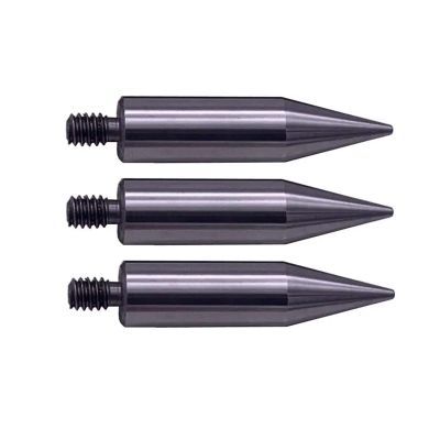 3pcs quality 50mm length mini Pole Point tip for mini prism - 1/4" Thread Stainless Steel Dia.12mm(Standard)
