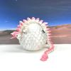 3D Printed Dragon with Dragon Egg, 12" White and Pink Unicorn Dragon, Fidget Anxiety Toy, Executive Desktop Toy D061-WE view 2