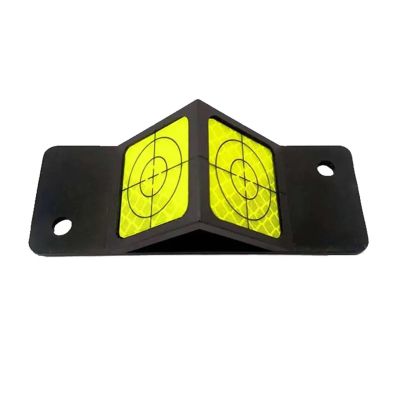 Angle measurement plaquette, Plaque,45 Degree reflective targets on plastic mountable assembly for total station optical prism