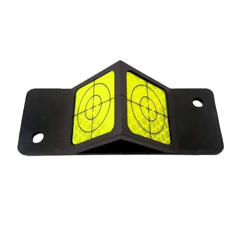 Angle measurement plaquette, Plaque,45 Degree reflective targets on plastic mountable assembly for total station optical prism