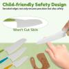 US 17Pcs Kids Cooking Set Safe Toddler Kitchen Tools Educational Montessori Kitchen Set Portable Kids Cutter Set Include Apron Cutting Board Peeler and More for Kids Cooking(17pcs kitchenware set) view 3