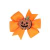 Halloween Hair Bow Clip Orange Pumpkin Halloween Hair Bow Hairs Accessories Bat Hairpin for Women Youth 2 Pack ZFJ37 view 3