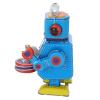 ZJchao Clockwork Robot Toy Handcrafted Drumming Vintage Tin Toy for Adult Collection view 4