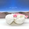 3D Printed Baby Dragon with Dragon Egg, Articulated Clover Crystal Easter Gemstone Orchid Rose Sushi Woodland Dragon White and Blue Dragon, Fidget Toy for Autism ADHD BD007WP (Rose Dragon) view 3