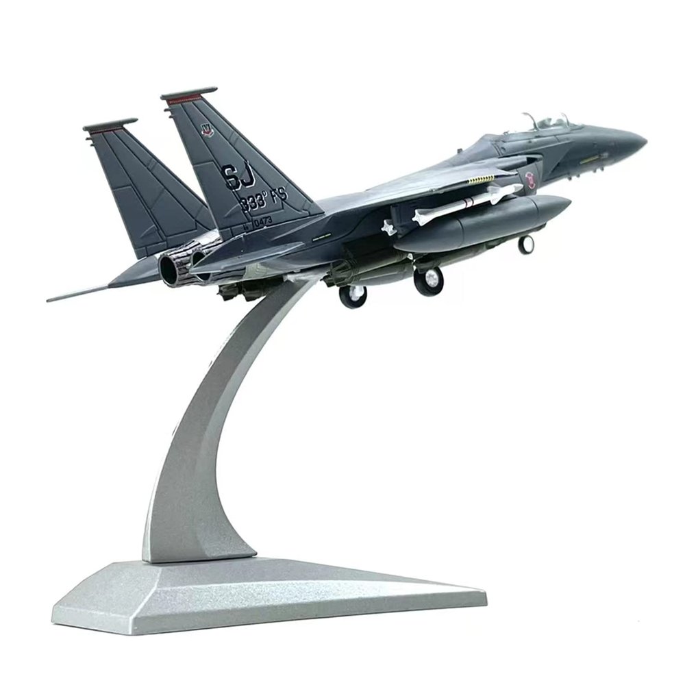 CHICHIYANG 1:100 Simulation Aircraft Model U.S. F-15E Strike Eagle Bomber Airplane Model Alloy ABS Plastic Material Aviation Plane Collection