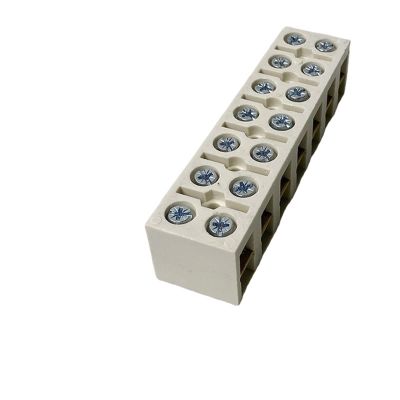 10pcs 80A/7P Terminal Blocks Fixed Type Base Connection Terminals with Screws Connector Plate JX-8007