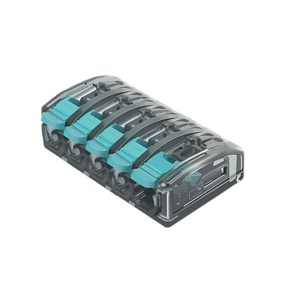 10pcs Terminal Block UBC-595 Fast Connection 5P Position Box Lighting Series Special Connector for LED Lamp Spring Terminal