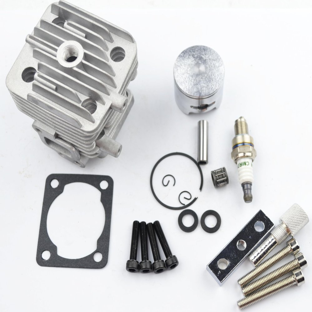 36mm 4 Bolts Cylinder&Piston kit Compatible with 30.5cc Power Engine Fit for 2 Stroke 1/5 Remote Control Gasoine Engine Fit Baja HSP HPI Losi Redcat KM FID Rovan