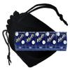 Wide Selection Authentic Lake Tahoe Reno Nevada Non-Vegas Casino Table-Played Craps Dice Set with Pouch, Full Stick of 5 Matching Serial Numbers (Reno Atlantis - Blue Polished) view 2