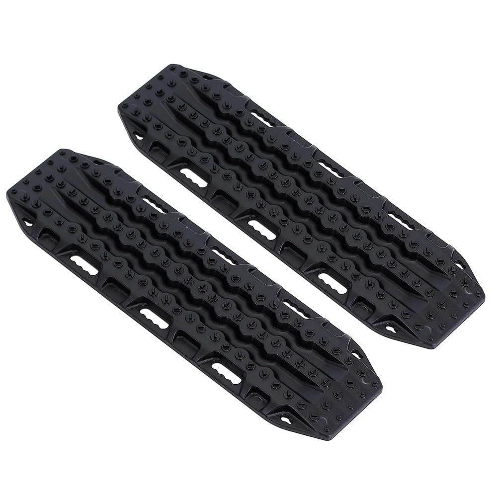 GMkHTLe 134x39mm Plastic Sand Ladder Recovery Board Compatible with 1:10 RC Crawler TRX-4 TRX-6 Gen8 VS4-10 2PCS(Black)