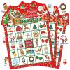 Leezead Christmas Bingo Game Cards for Kids Adults, 24 Players Xmas Party Bingo Games for School Office Family Large Group Christmas Party Activities Supplies view 1