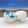 3D Printed Baby Dragon with Dragon Egg, Articulated Crystal, Clover, Easter, Gemstone, Orchid, Rose, Sushi Woodland Baby Dragon, Fidget Toy Dragon, Executive Desk Toy BD007WB (Sushi Baby Dragon) view 3