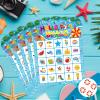 Leezead Pool Party Bingo Games, 24 Players Summer Bingo Game Cards for School Classroom Family Activities Hawaiian Tropical Party Favors Supplies view 4
