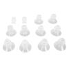 10pcs Breast Pump Flange Inserts, Wearable Breast Pump Silicone Flange with Duckbill Valve 13mm 15mm 17mm 19mm 21mm view 1