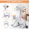 AKUSTIK 3 in 1 Toddlers Basketball Hoop Stand, Adjustable Height Sports Center with Basketball Soccer Golf Game Set, Portable Indoor Outdoor Activity Playset Gift for Kids view 3