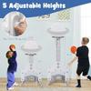 AKUSTIK 3 in 1 Toddlers Basketball Hoop Stand, Adjustable Height Sports Center with Basketball Soccer Golf Game Set, Portable Indoor Outdoor Activity Playset Gift for Kids view 4