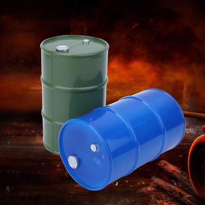 Bnineteenteam Metal Mini Oil Drum Decoration, Exquisite Design Blue Green Cylinder, for 1/10 RC Crawler (Blue Green