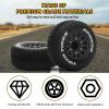 12mm/14mm/17mm Hex RC Wheels and Tires RC Truck Tires 1/10 Scale Tyres Detachable Replacement RC Car Tires for Arrma Senton Tires Slash Tires Fury Axial Redcat Rc4wd Hex (Black) view 3