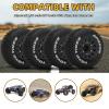 12mm/14mm/17mm Hex RC Wheels and Tires RC Truck Tires 1/10 Scale Tyres Detachable Replacement RC Car Tires for Arrma Senton Tires Slash Tires Fury Axial Redcat Rc4wd Hex (Black) view 4