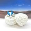 3D Printed Baby Dragon with Dragon Egg, Articulated Crystal, Clover, Easter, Gemstone, Orchid, Rose, Sushi Woodland Baby Dragon, Fidget Toy Dragon, Executive Desk Toy BD007WB (Woodland Baby Dragon) view 2