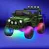LED Lights for Power Wheel,(2 Strip) Can Be Cropped,Kids Electric Car Accessories,Under Light for Power Wheels,Waterproof,for Boys and Girls Car Decor,Black Wires Style view 2