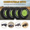 12mm/14mm/17mm Hex RC Wheels and Tires RC Truck Tires 1/10 Scale Tyres Detachable Replacement RC Car Tires for Arrma Senton Tires Slash Tires Axial Fury Redcat Rc4wd Hex (Green) view 3