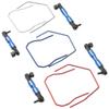 Front & Rear Sway Bar Kit Anti-Roll Bar Set Upgrade Parts & Aluminum Steering Blocks Caster Blocks C-Hubs & Stub Axle Carrier view 3