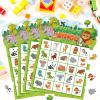 Leezead Animal Bingo Game for Toddler Adults, 24 Players Jungle Safari Animal Bingo Game Cards Birthday Party Bingo Cards for School Classroom Family Activities view 4