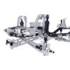1/10 Scale CNC Metal Chassis Kit for RC Track Vehicle SCX10 II III Pro Capra TRX4 Twin I-Beam 2WD Pre-Runner Upgrade DIY Parts (Silver) view 2