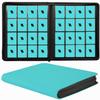 16 Pocket Card Binder, 1000+ Premium Zip Trading Card Binder, Double Sided Pocket Card Binder Album, Ringless Card Folder for MTG, TCG, Sports Card (Teal, 16Pockets) view 1