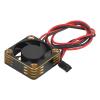 30x30mm Aluminum Cooling Fan, Lightweight, 28000RPM Speed, RC 540 Brushless Motor (Gold view 1