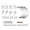 Bnineteenteam RC Leaf Spring Suspension, Alluminum Alloy Leaf Spring Suspension Bar Fit for WPL B4 24 1/16 RC Car (Silver view 1