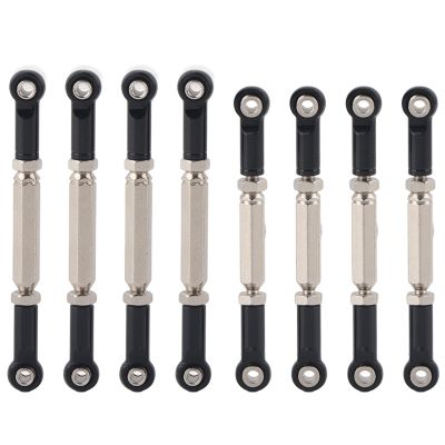 Bnineteenteam Metal Steering Servo Linkage Arm Tie Rod Ends Connector, Novel Design Lightweight Upgraded Texture Easy Install, for WPL MN Feiyu Remote Control Car (Black