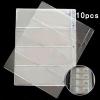 10 Pcs Money Banknote Paper Page Collection Holder Sleeves Loose for LEAF Sheet Note Banknotes Currency 4-Pocket Holders for PAGES Album Paper Money Sleeves view 2