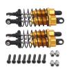 4Pcs Aluminum Shock Absorber Assembled Replacement,for 1/18 for WLtoys A959 RC Car A969 A979 K929 A949-55 Upgrade Parts(Gold) view 1