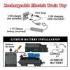 Hitish Train Set for Kids, Electric Train Toys with Realistic Light Sounds Smoke, Christmas Train Model Gifts for Toddlers Boys Girls, Steam Locomotive, Luxury Track & 3 Truck Carriages view 4