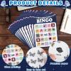 Music Party Bingo Games Singer Birthday Games Music Lovers Birthday Party Favors Guitar Bingo Cards 24 Players for Adults Fans Bachelorette Family Gathering Favors view 3
