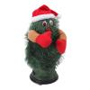Electric Singing Dancing Christmas Tree,Green Xmas Tree Plush Toy Rotating Christmas Ornament,Cute Plant Shape Christmas Tree Figurine Decoration for Kids view 2