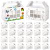 24 Pack Color Your Own Bug Hotel Box Cardboard Bugs Catchers Critters Collection Party Supplies Insect Gable Box Container with Window for Spring Summer Garden VBS Craft Favors view 1