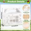 24 Pack Color Your Own Bug Hotel Box Cardboard Bugs Catchers Critters Collection Party Supplies Insect Gable Box Container with Window for Spring Summer Garden VBS Craft Favors view 2