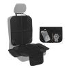Baby Car Seat Protector, Kid Baby Wear Car Seat Protector with Mesh Storage Pockets (Black Line) view 2