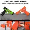 lififun Zhenweiqi Fire Rat Soft Dart Blaster, Premium Half Dart Blaster Soft Bullet Blaster for Adults, Teens Includes Magazine & 20 Half-Length Darts, Toy Pistol Blaster 82 ft Range S200 (Orange) view 3