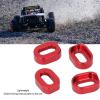 PerGar Fixing Motor Base Reinforcement, 4pcs Aluminum Alloy Rc Car Motor Mount Spacer, for Traxxas 6s 8s 1/5 Truck for Xrt 8s 4wd 1/6 (Red) view 3