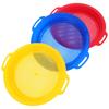 JOINPAYA 3PCS Plastic Sand Sifter Sieves: Kids 9.64 X 8.66 X 1.18 Inches Multicolor Beach Pack Digging Discovery Rocks Sand Sifting Supplies Tools for Backyard Beach Travel Party view 1
