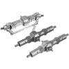 VBCERSDZ RC Vehicle Axles Compatible with WPL 1/16 B16 B36 6WD Replace Upgrade Front/Rear/Bridge Axle Part Set Truck RC Car Parts Aluminum Alloy Durable view 1